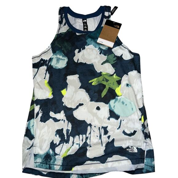 THE NORTH FACE Women's Dawndream Standard graphic Tank top blue women Size XS - Picture 5 of 8